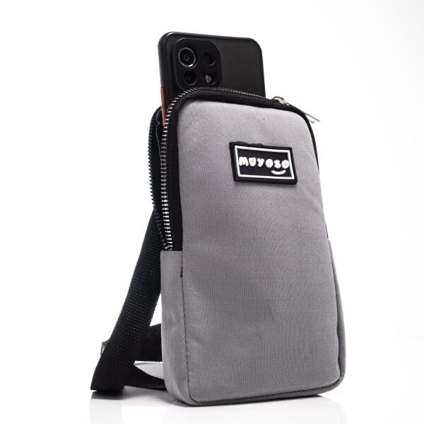 Gri Telefon Çantası