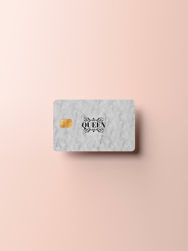 Quenn Kredi Kartı Kaplama Stickeri Papara, Tosla, Kredi Kartı Için Uyumlu