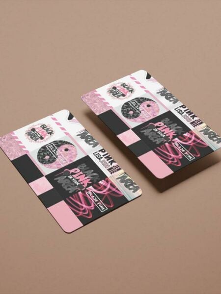 Black Pink 2 Kredi Kartı Kaplama Stickeri Papara, Tosla, Kredi Kartı Için Uyumlu