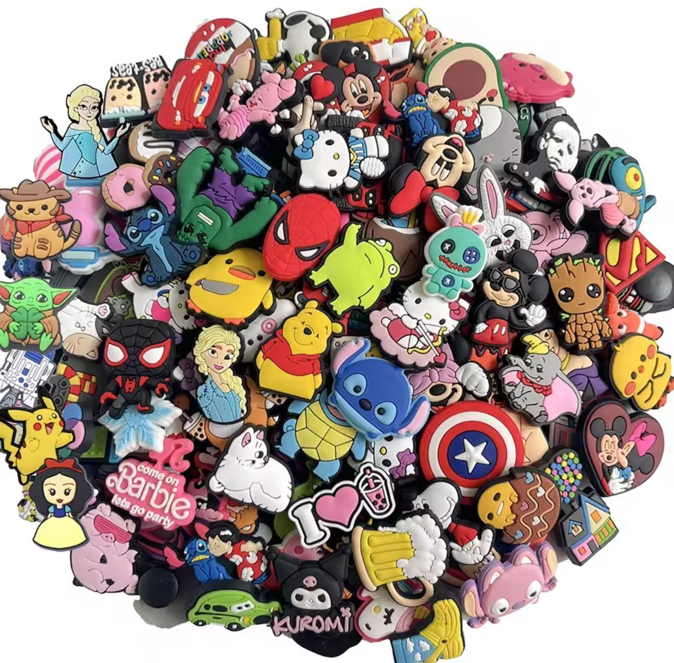 Karma Desenli Crocs Terlik Süsü 250 Adet