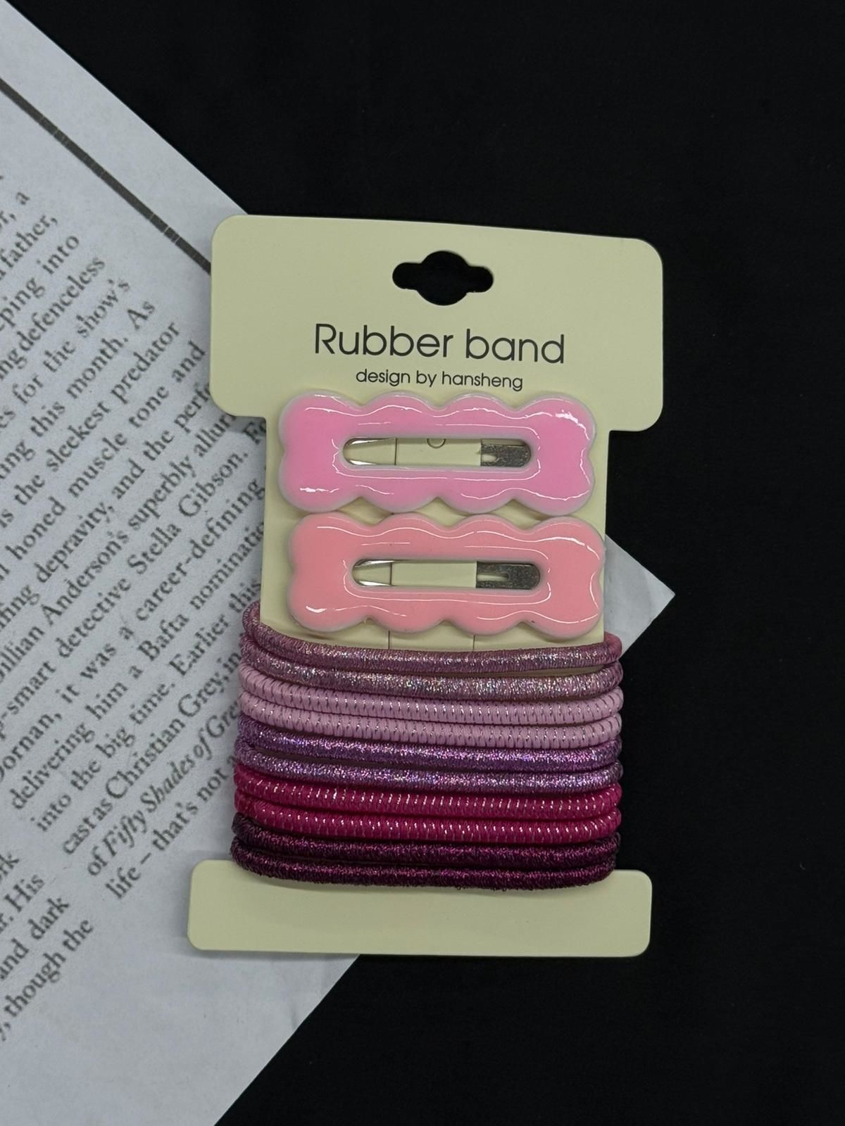 Renkli  Lastik ve Klipsli Toka