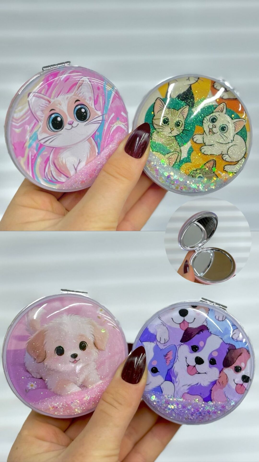 Sulu İçi sim Detaylı Ayna 12 Adet Sulu Ayna