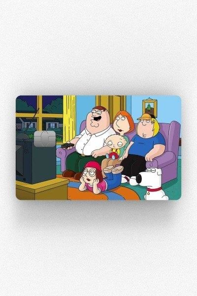 Family Guy Kredi Kartı Kaplama Stickeri Papara, Tosla, Kredi Kartı Için Uyumlu