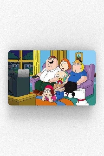 Family Guy Kredi Kartı Kaplama Stickeri Papara, Tosla, Kredi Kartı Için Uyumlu
