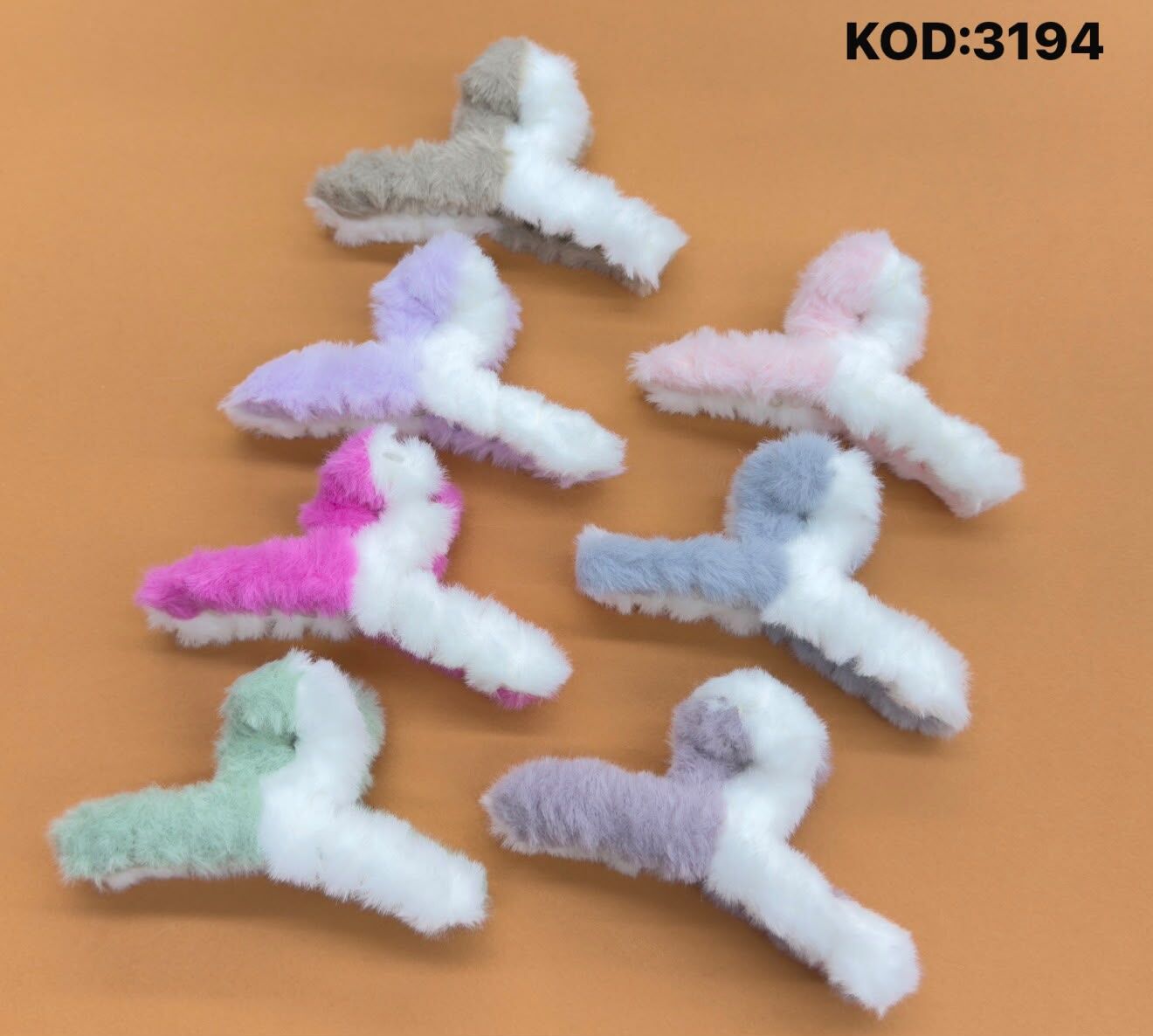 Peluş Mandal Toka 12 Adet