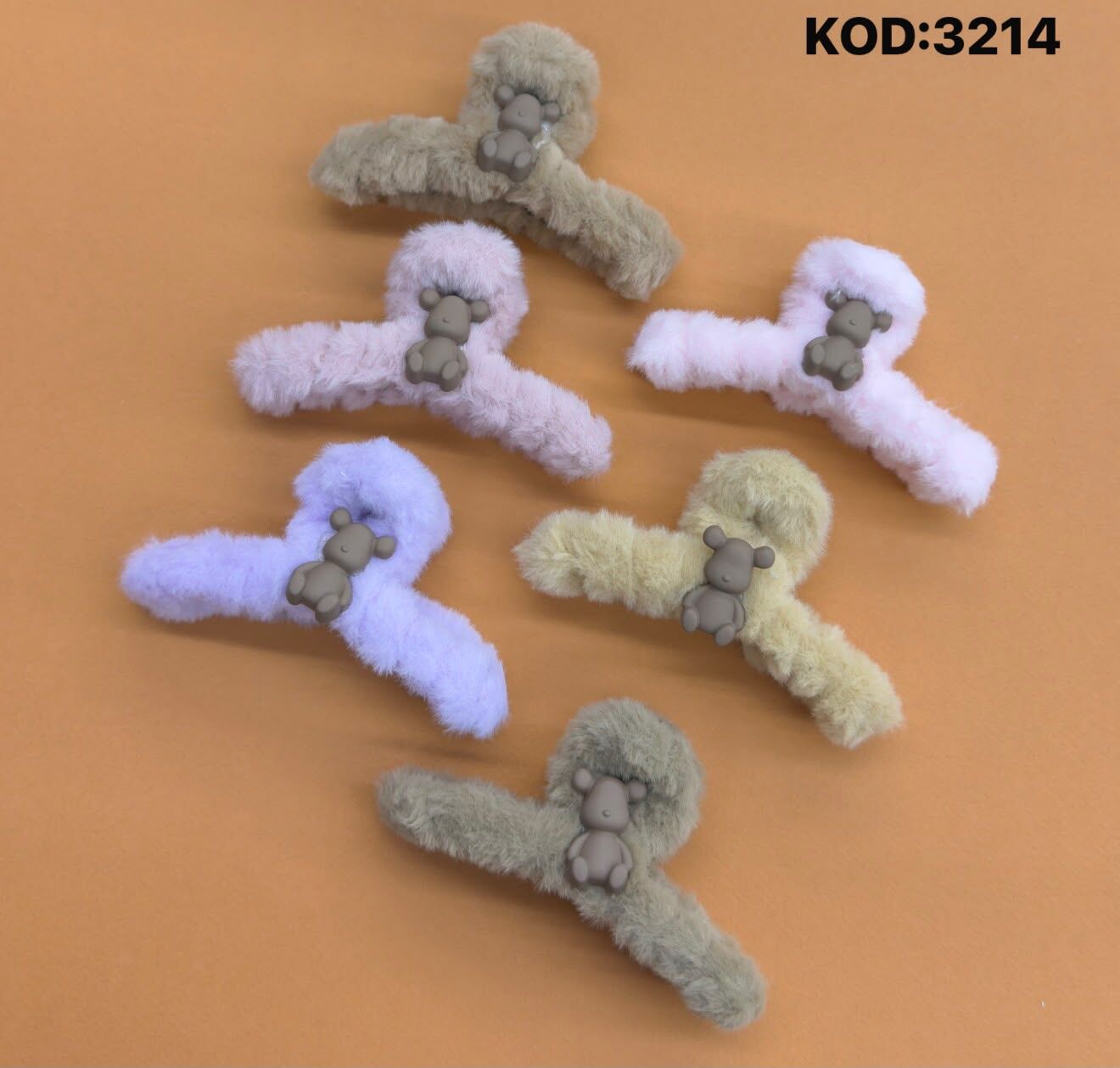 Peluş Mandal Toka 12 Adet
