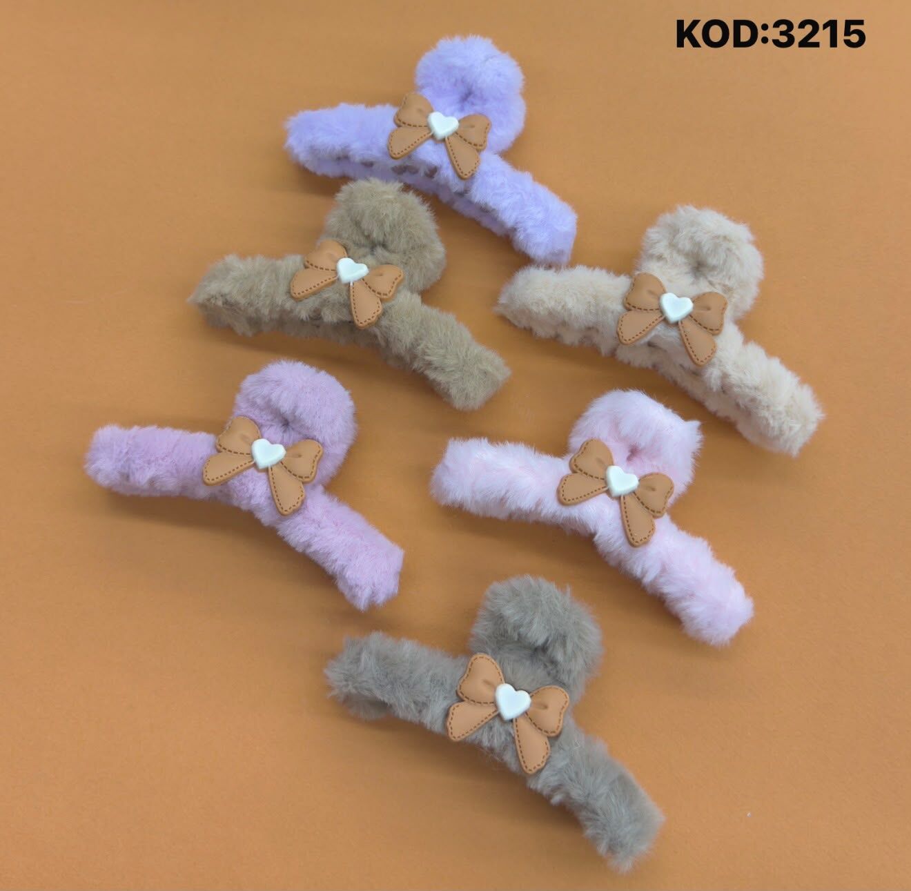 Peluş Mandal Toka 12 Adet