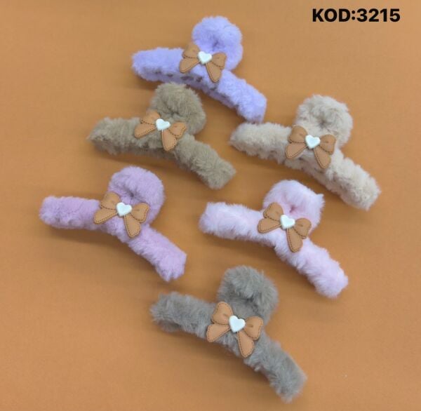Peluş Mandal Toka 12 Adet