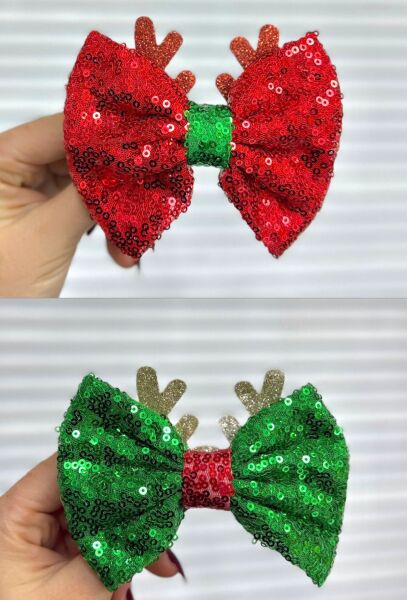 Yılbaşı Temalı Pullu Fiyonklu Toka Otomatik 12Adet