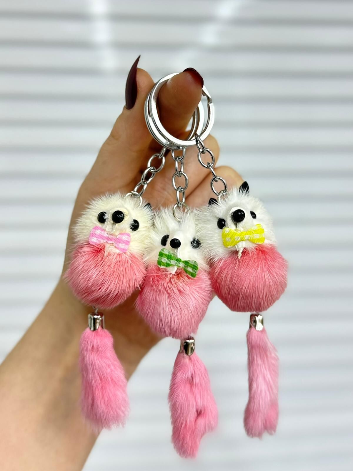 Sevimli Küçük  Peluş Anahtarlık 12 Adet