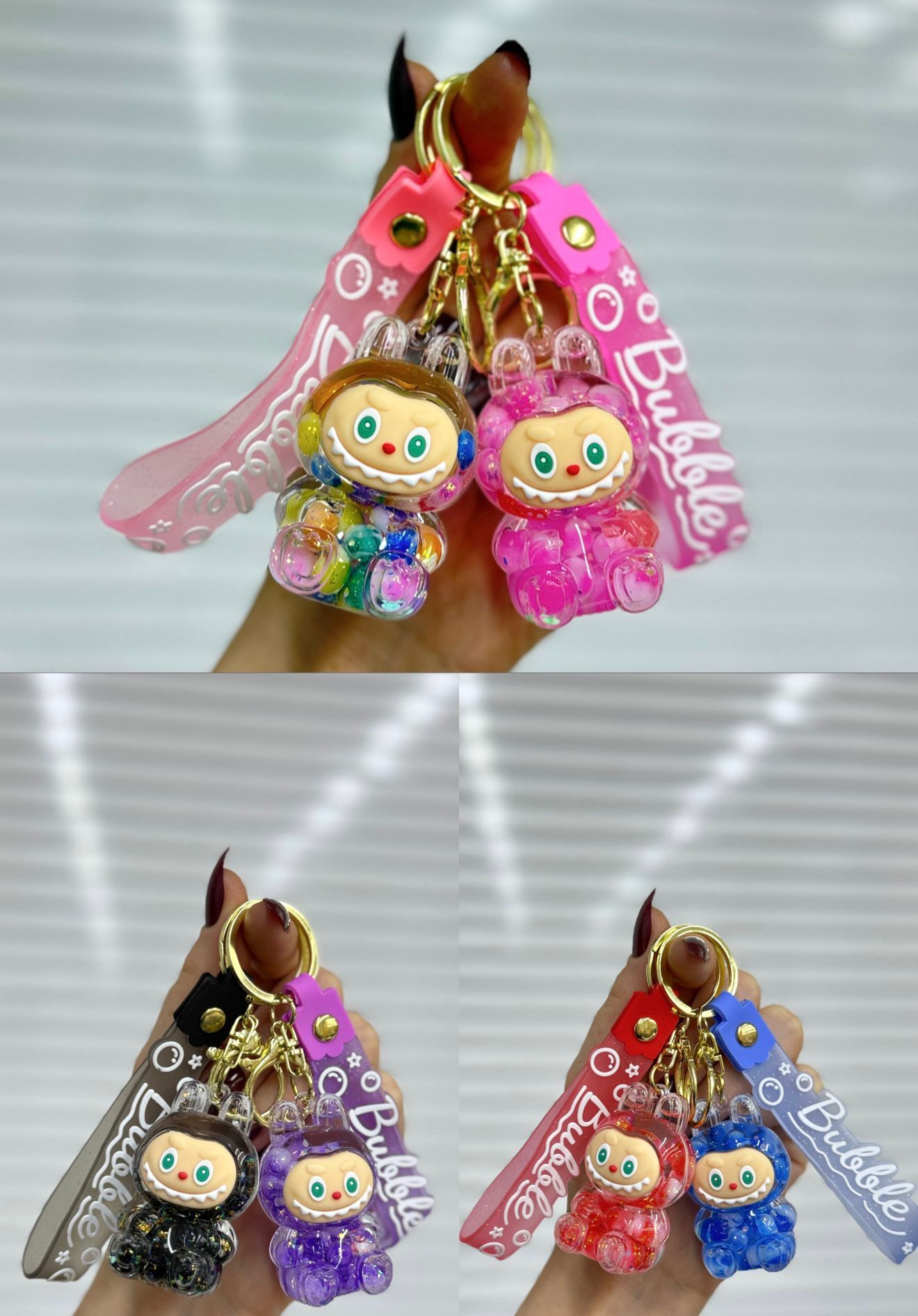 Sevimli Karakter Sulu Anahtarlık 12 Adet