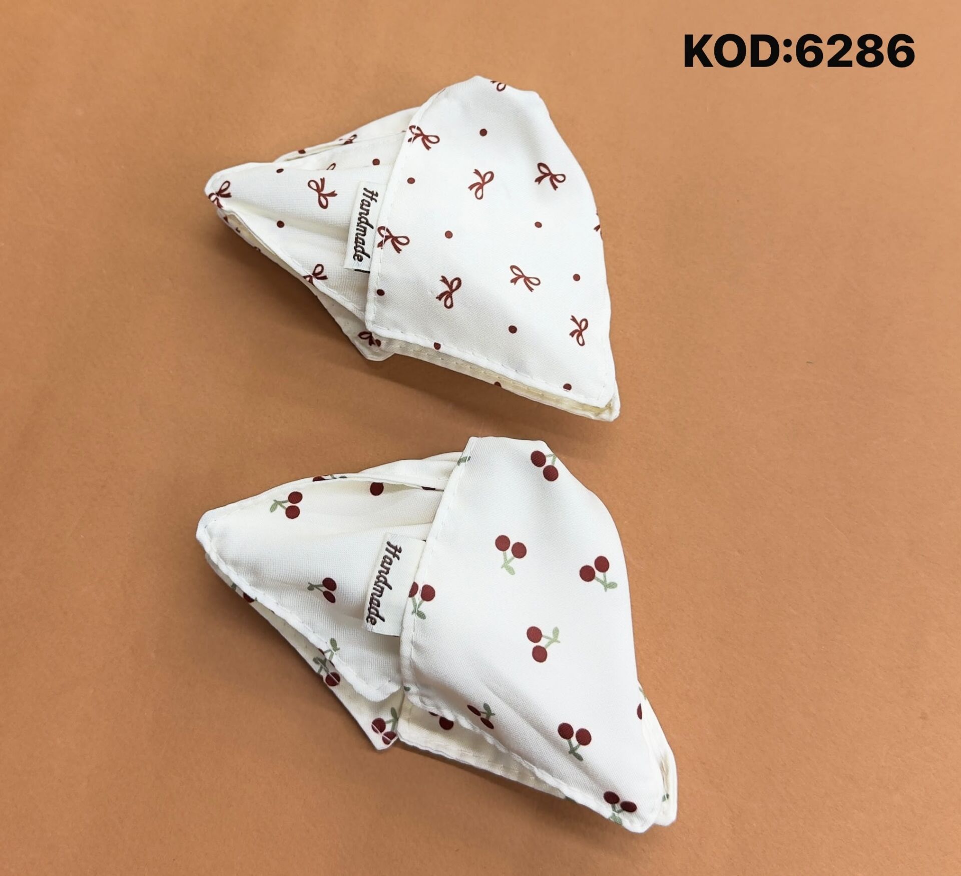 Kadın Toka Aksesuarı Kiraz Detaylı Şık Mandal Toka 12 Adet
