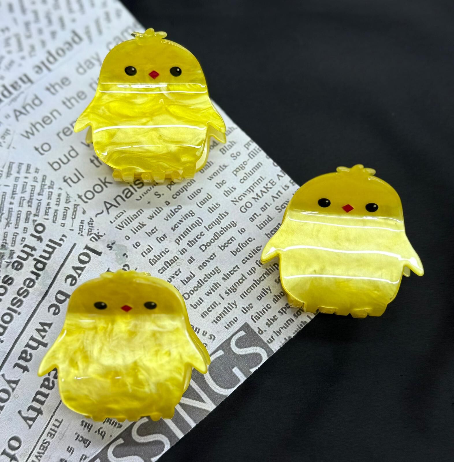 Sevimli Civciv Kemik Mandal Toka 12 Adet