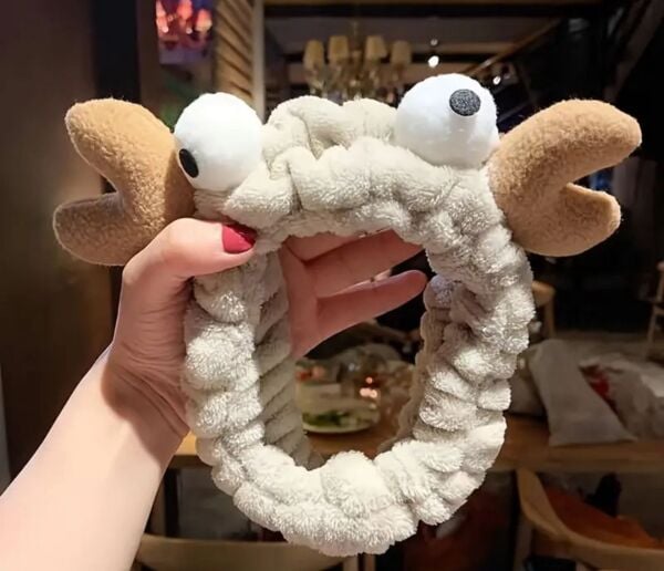 Leopar Desen  Pelüş Saç Bandı 12 Adet