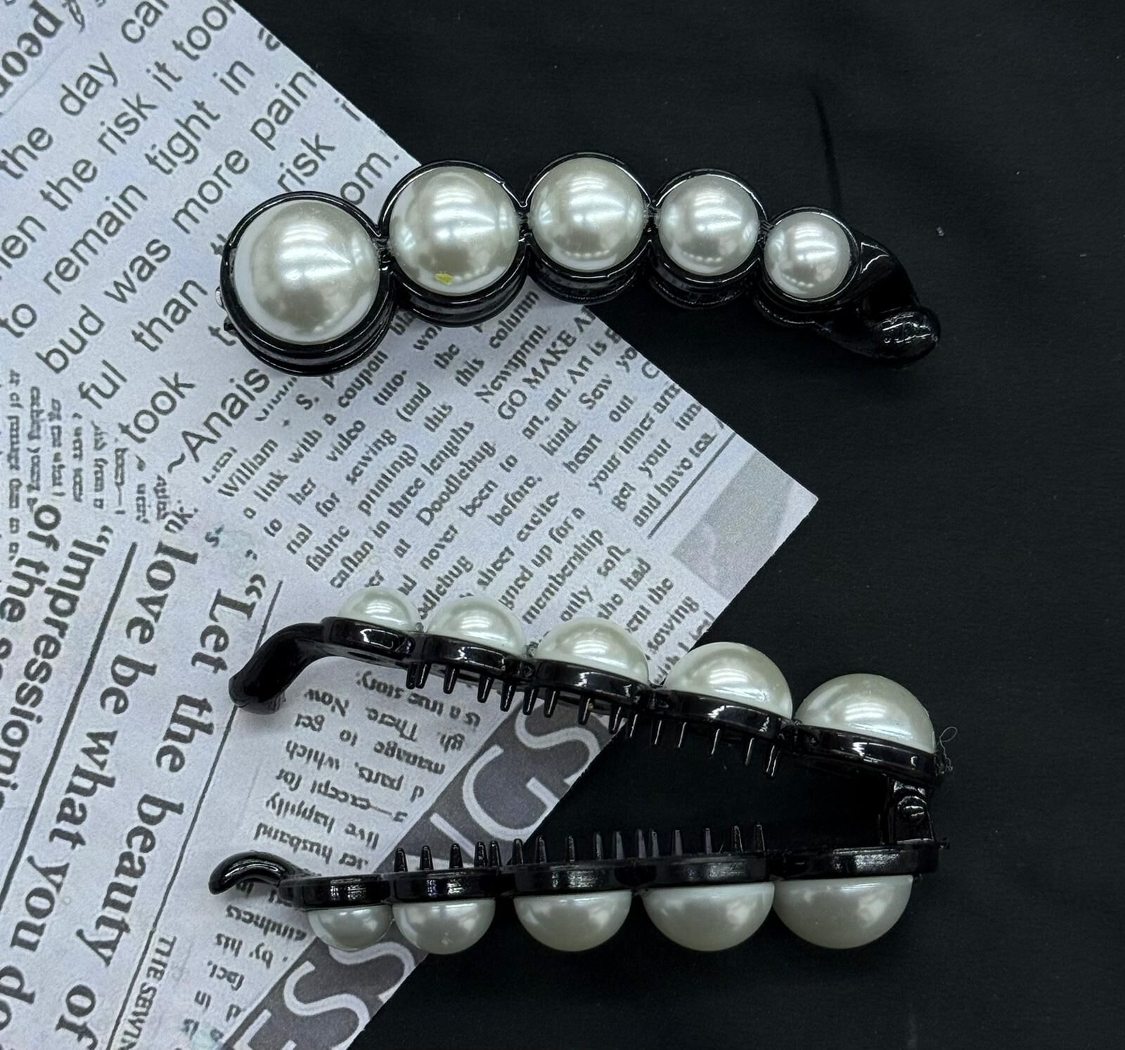 İncili Taşlı Muz Toka 12 Adet