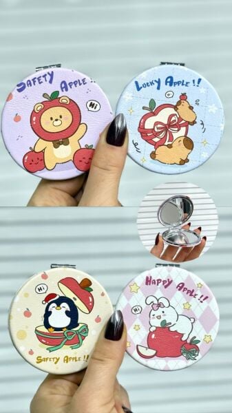 Sevimli Baskılı Ayna 12 Adet