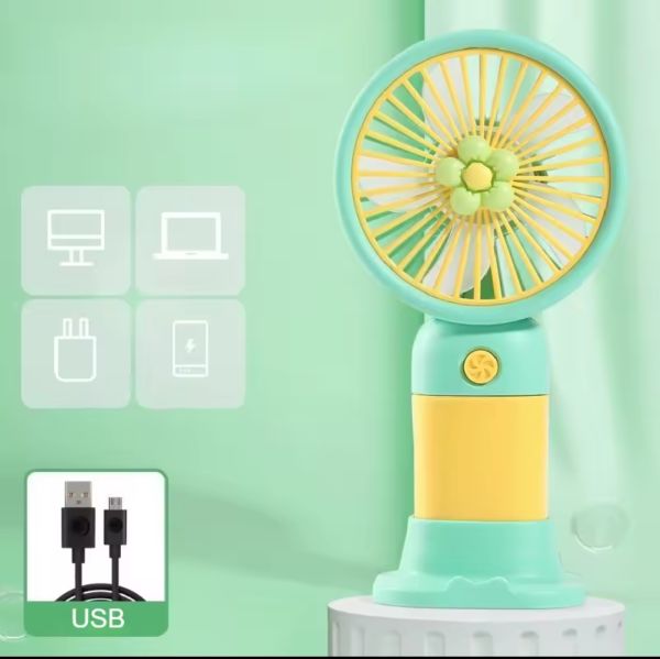 Çicek Desen Mini Fan