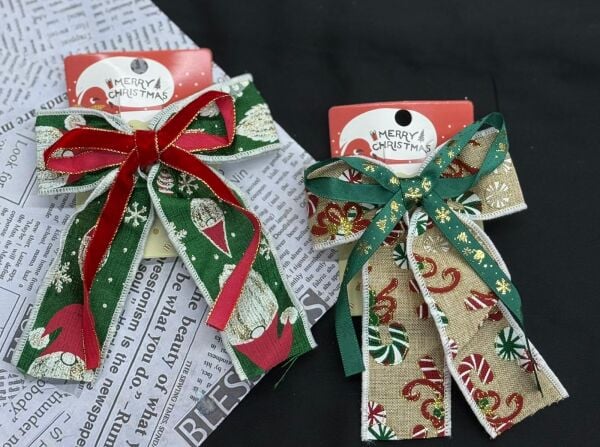 Yılbaşı Temalı Fiyonklu  Toka 12 Adet