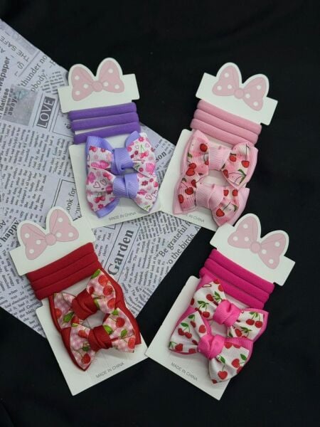 Çocuk Lastik Klips Set Toka 12 Adet