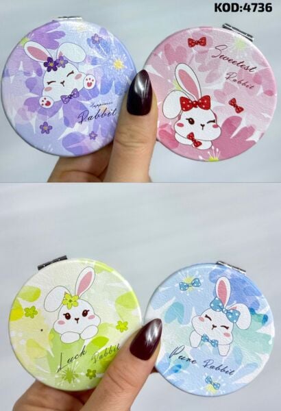 Sevimli Baskılı Ayna 12 Adet