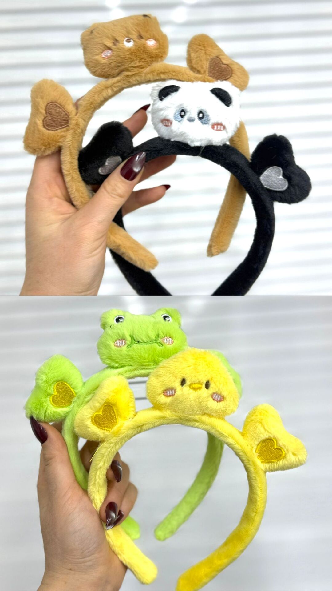 Sevimli Eğlenceli Pelüş Taç 12 Adet