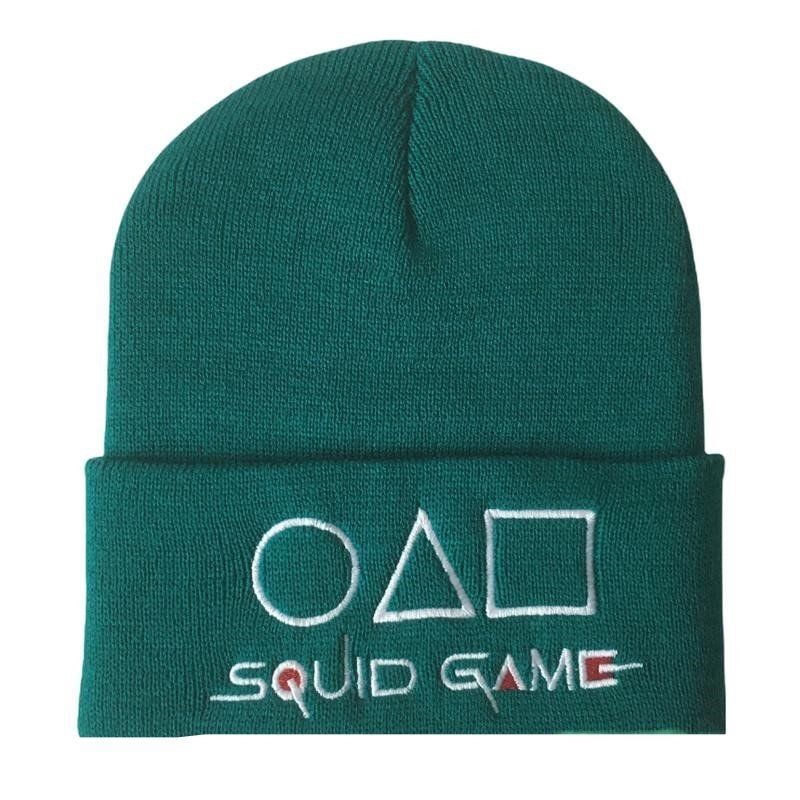 Squid Game Nakışlı Yeşil Bere