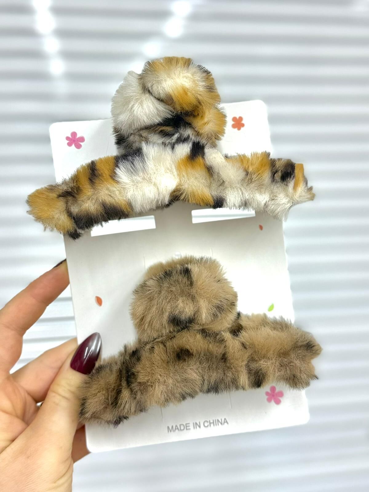 2'Lİ Set Peluş Mandal Toka 12 Adet