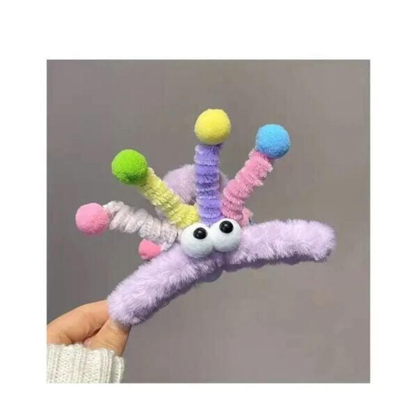 Anten Ve Göz Detaylı Peluş Mandal Toka 12 Adet