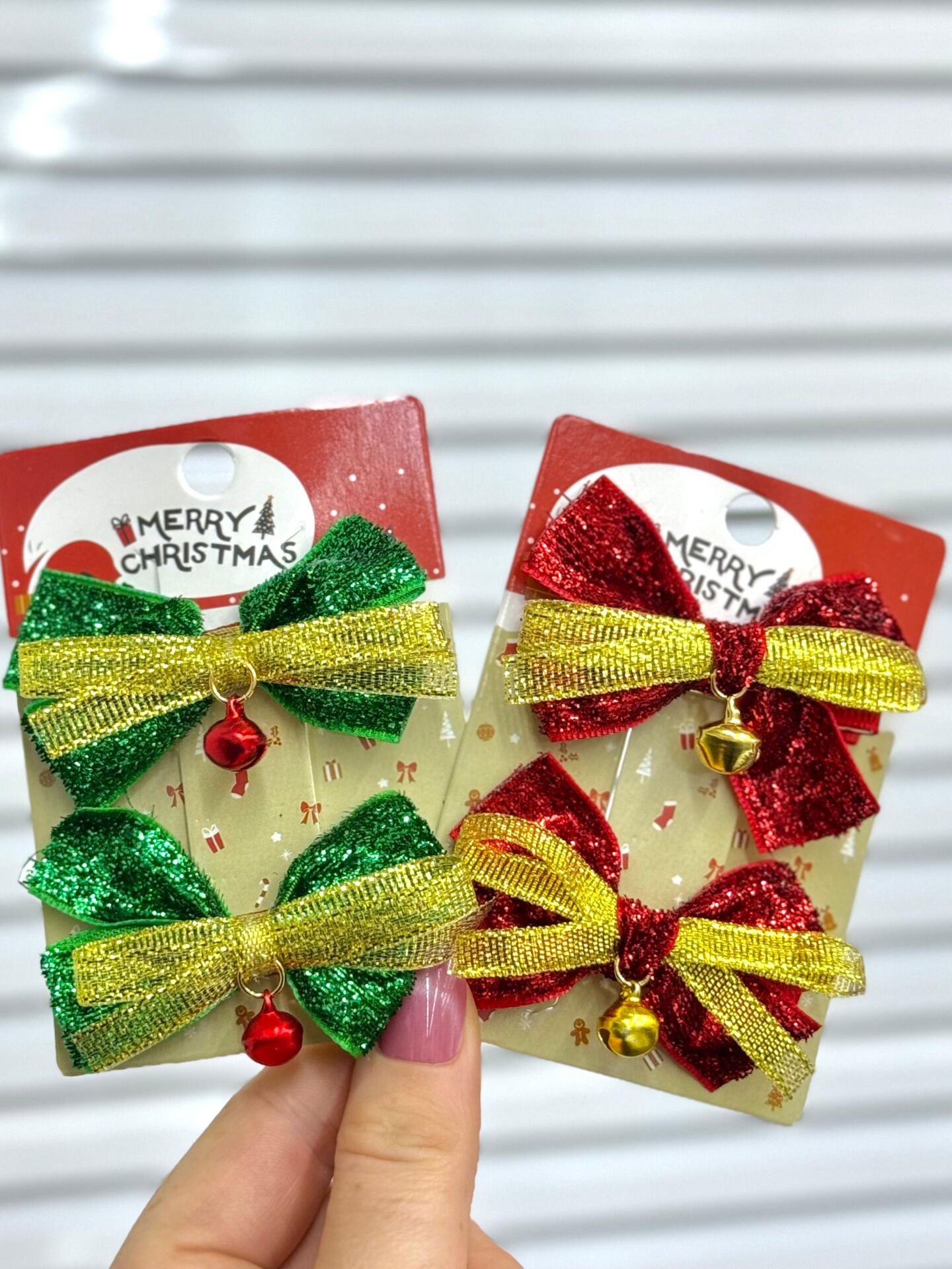 2'Lİ Yılbaşı Temalı Fiyonklu  Toka 12 Adet