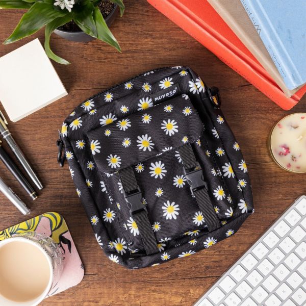 Papatya Tasarımlı Muyoso Bag Cıtcıtlı Dik