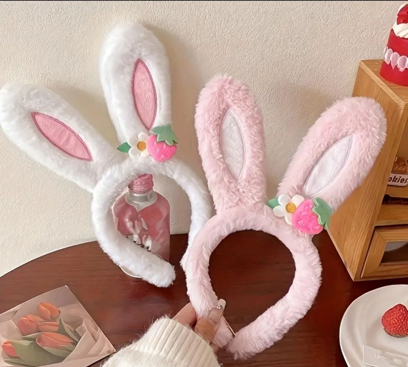 Tavşan Kulaklı  Pelüş Taç 12 Adet