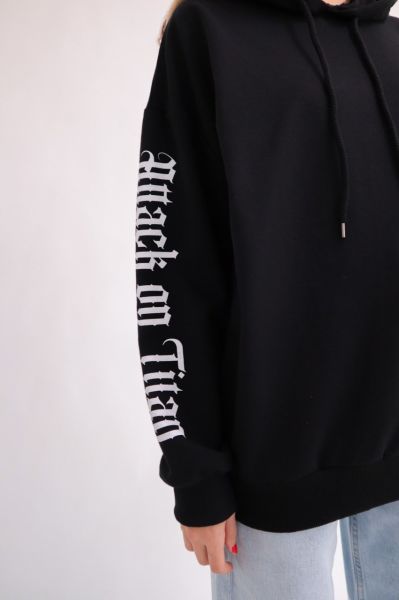 Anime Attack On Titan Kapşonlu Sweatshirt