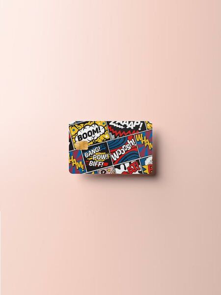 Boom Kredi Kartı Kaplama Stickeri Papara, Tosla, Kredi Kartı Için Uyumlu