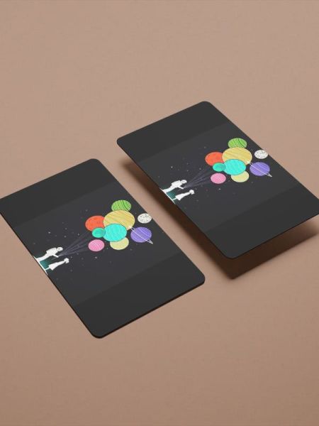 Balon Tutan Astronot Kredi Kartı Kaplama Stickeri Papara, Tosla, Kredi Kartı Için Uyumlu