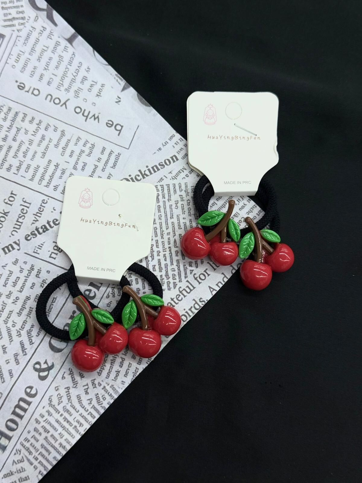 2'li Kirazlı Lastik Toka 10 Adet