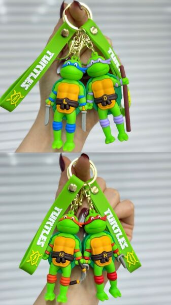 Sevimli Karakterler Silikon Anahtarlık 12 Adet