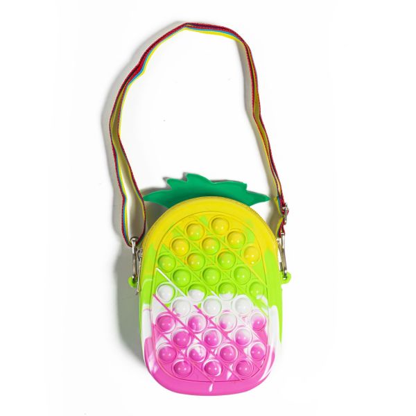 Renkli Ananas Popit Çanta