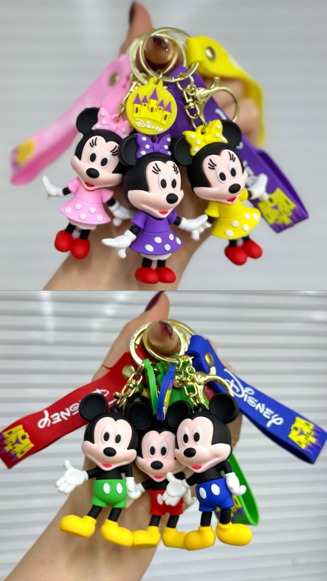 Sevimli Karakterler Silikon Anahtarlık 12 Adet