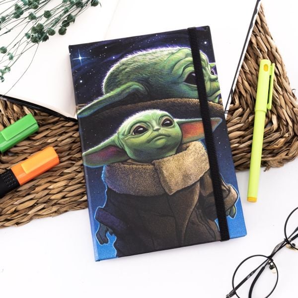 Baby Yoda Tasarımlı Lastikli Defter