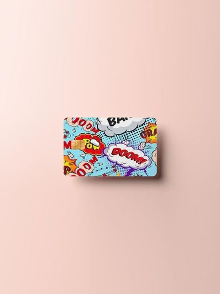Boom 2 Kredi Kartı Kaplama Stickeri Papara, Tosla, Kredi Kartı Için Uyumlu