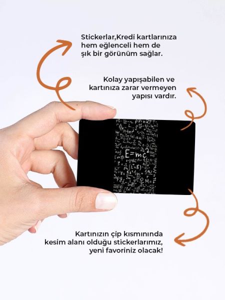 Dünyalılar Kredi Kartı Kaplama Stickeri Papara, Tosla, Kredi Kartı Için Uyumlu