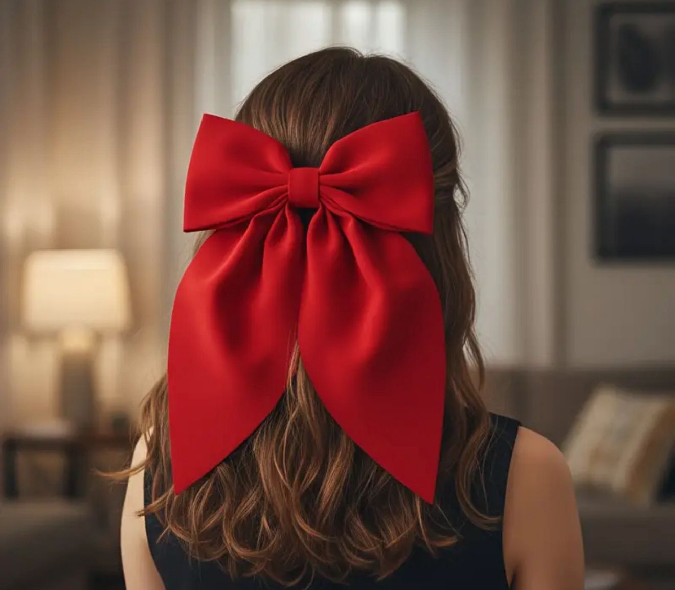 Kırmızı Fiyonklu  Toka 12 Adet