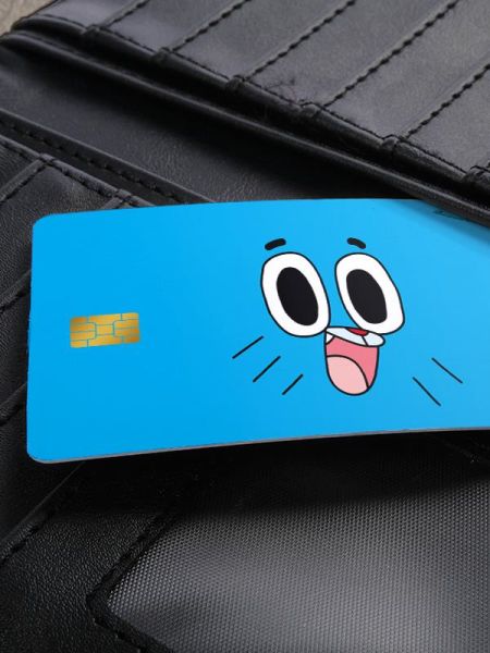 Gumball Kredi Kartı Kaplama Stickeri Papara, Tosla, Kredi Kartı Için Uyumlu