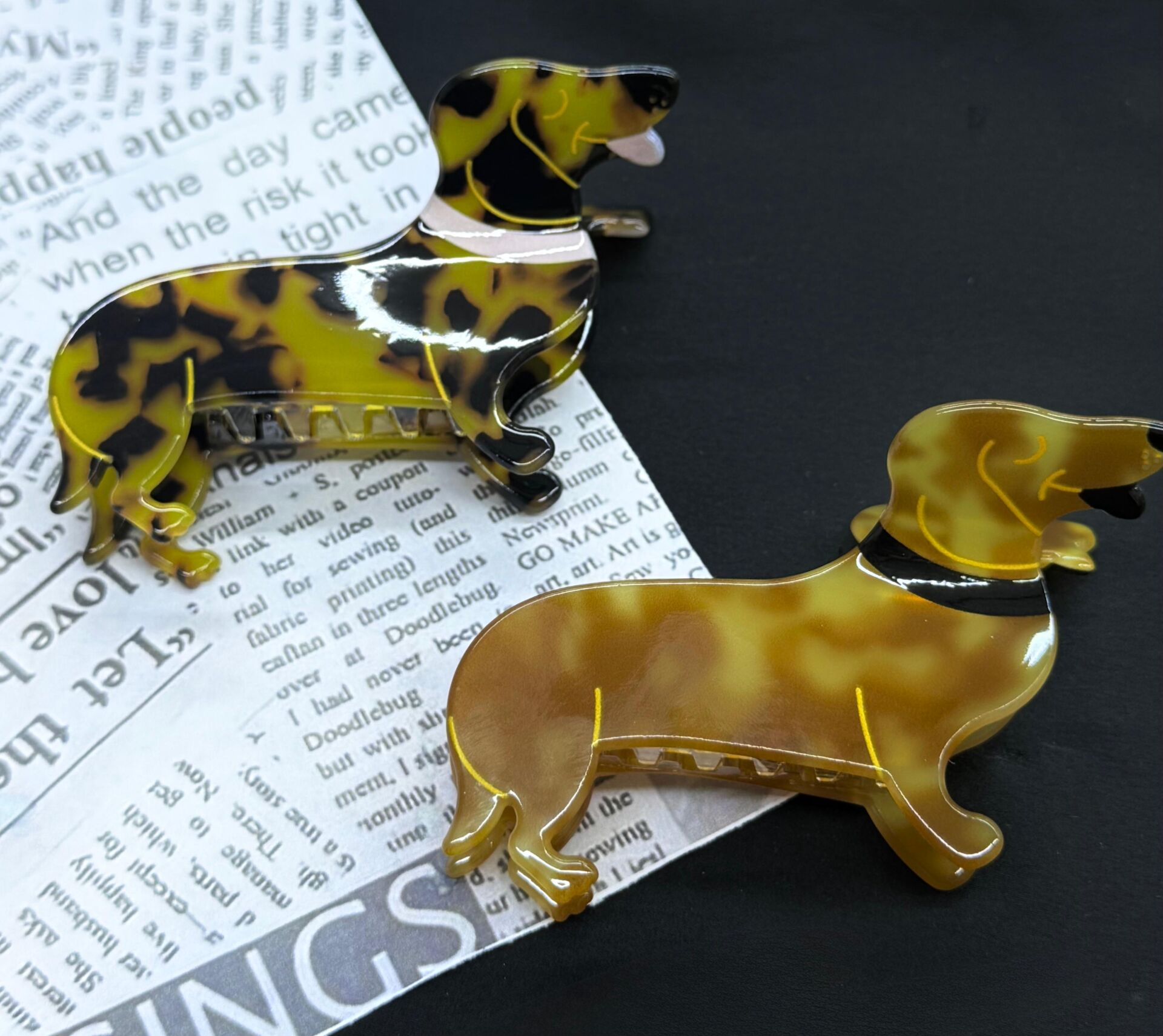 Köpek Şekilli Kemik Mandal Toka 12 Adet