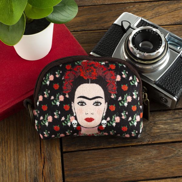 Frida Kaklo Baskılı Bozuk Paralık