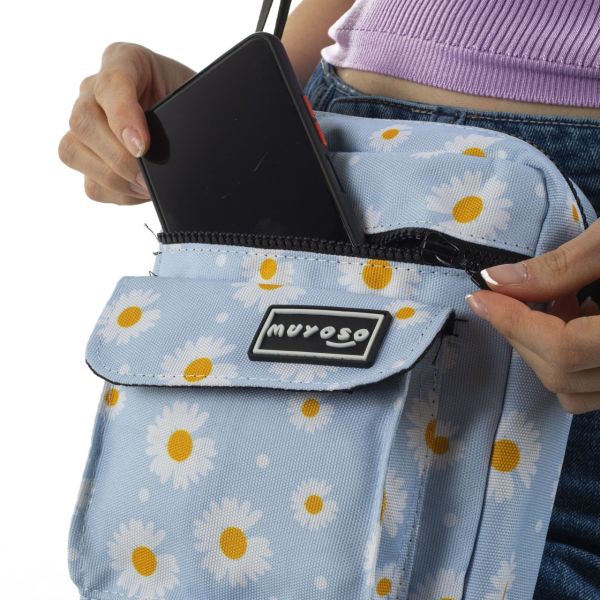 Papatya Desen Muyoso Bag Fermuarli Cepli