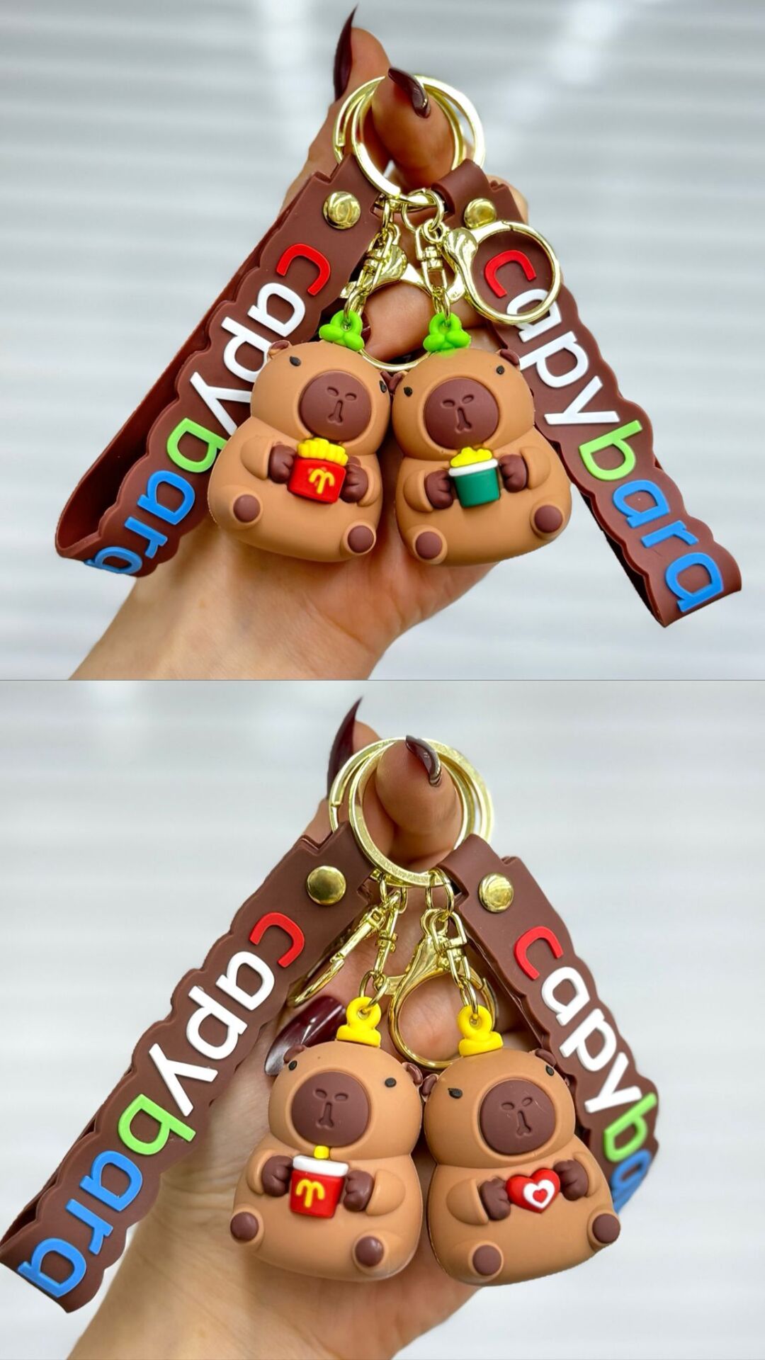 Sevimli Karakterler Silikon Anahtarlık 12 Adet