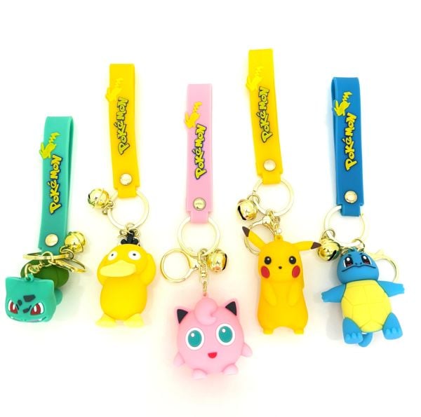 Sevimli Karakterli Silikon Anahtarlık 12 Adet