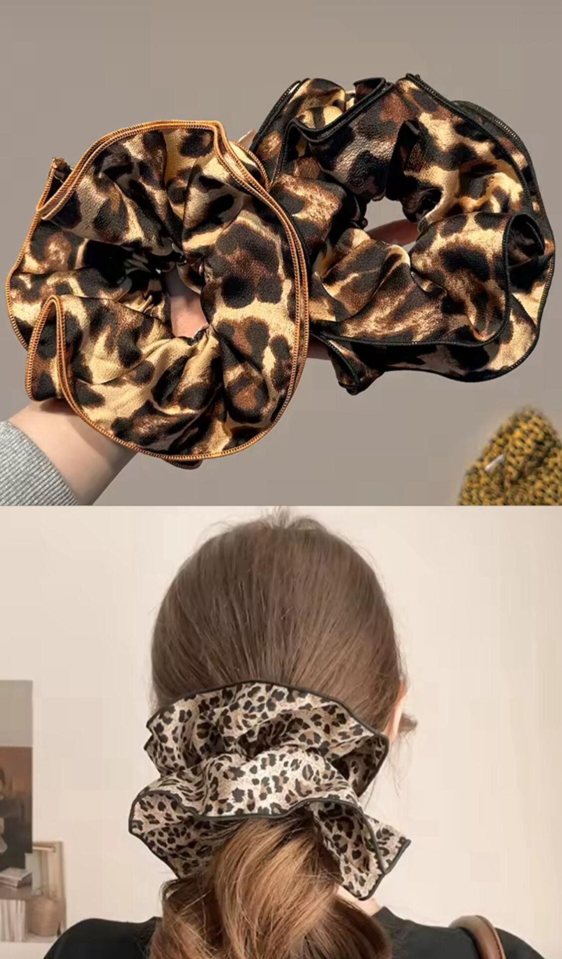 Büyük Leoparlı Simit Lastik Toka 12 Adet
