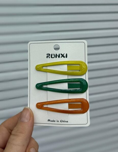 3'lü Metal Çıt Çıtlı Yan toka